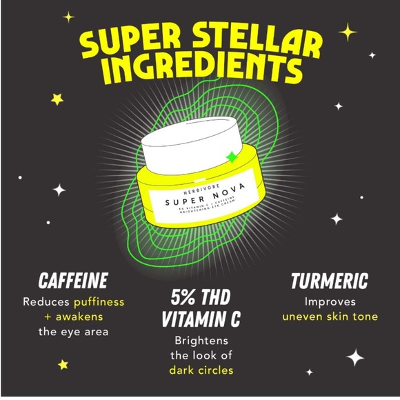 🆕 Herbivore Super Nova 5% THD Vitamin C + Caffeine Brightening Eye Cream - Picture 7 of 8